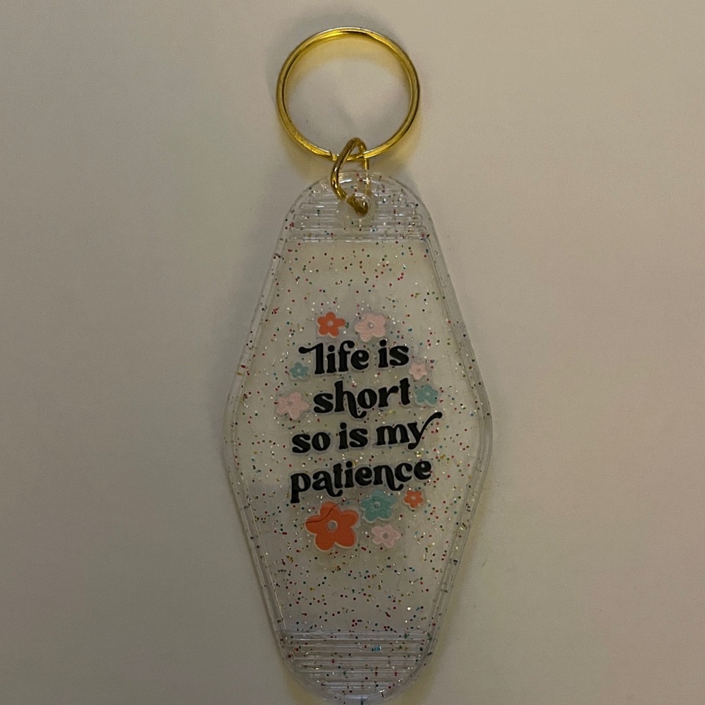 Floral Clear Key Holder